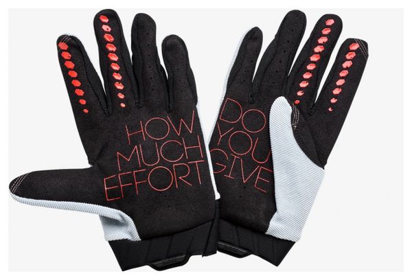 Gants Longs 100% Geomatic Gris / Rouge