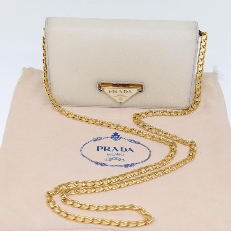 Prada Vintage Prada Crossbody Bag Beige