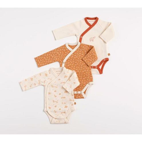 Lot de 3 bodies 3 mois Orsino - Beige - SAUTHON Baby déco