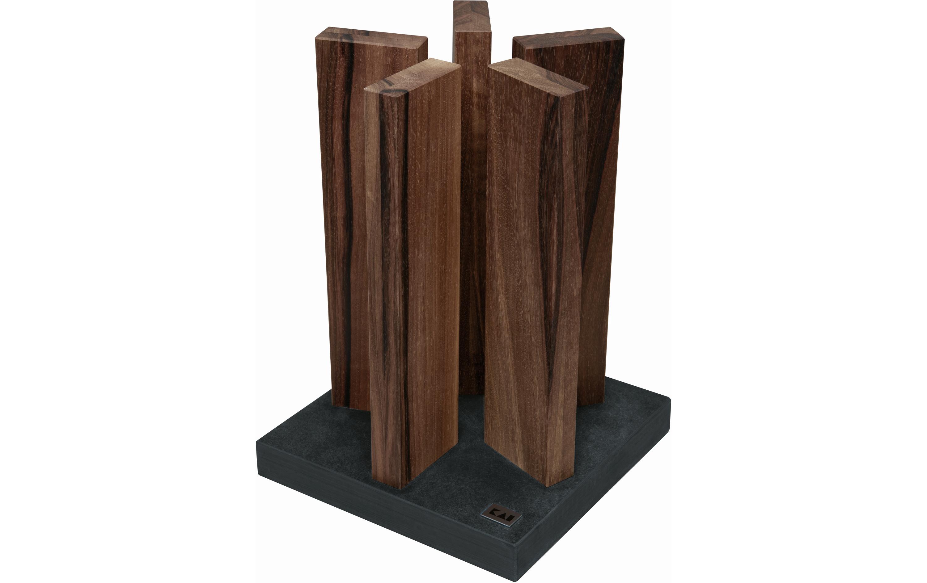 Messerblock Stonehenge Walnuss/Granit<br>Magnet-Messerblock, unbestückt