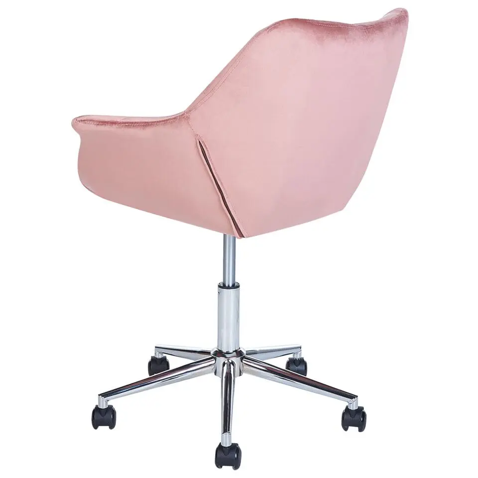LABELLE - Bureaustoel - Roze - Fluweel