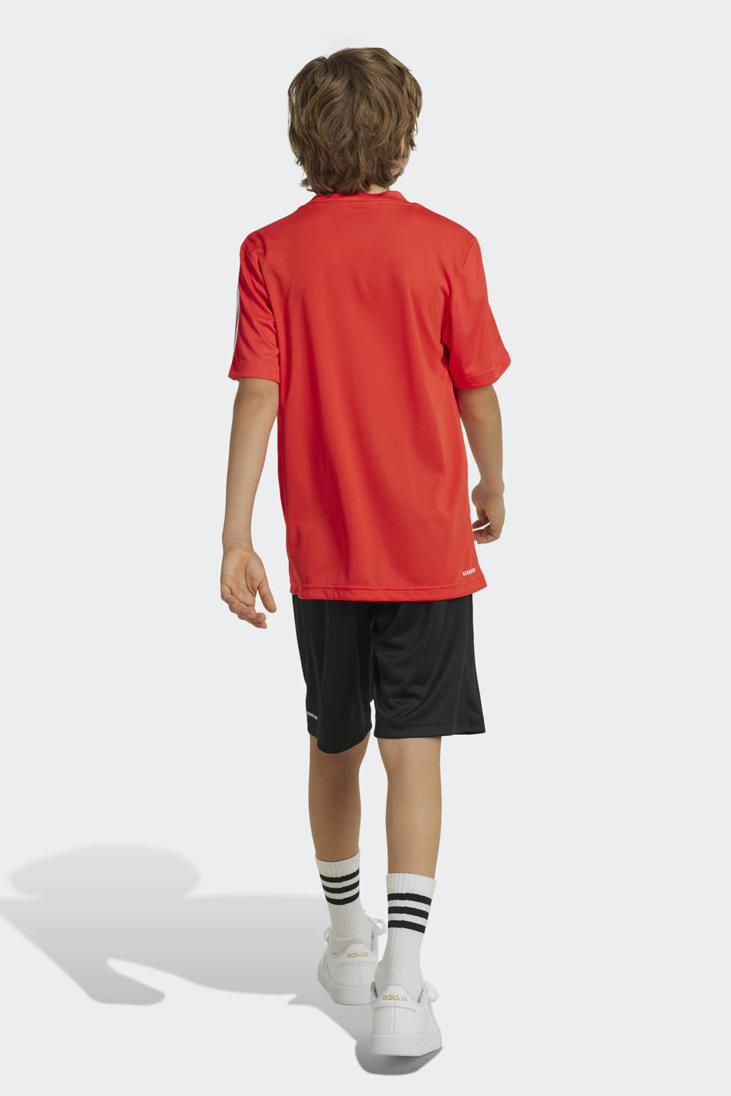 adidas T-shirt + short rood/zwart