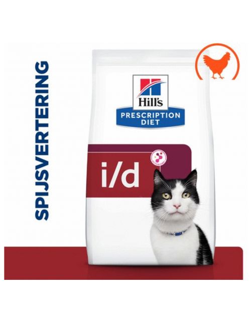 Hill's Prescription Diet I\/D Digestive Care Zak Kip - Kattenvoer
