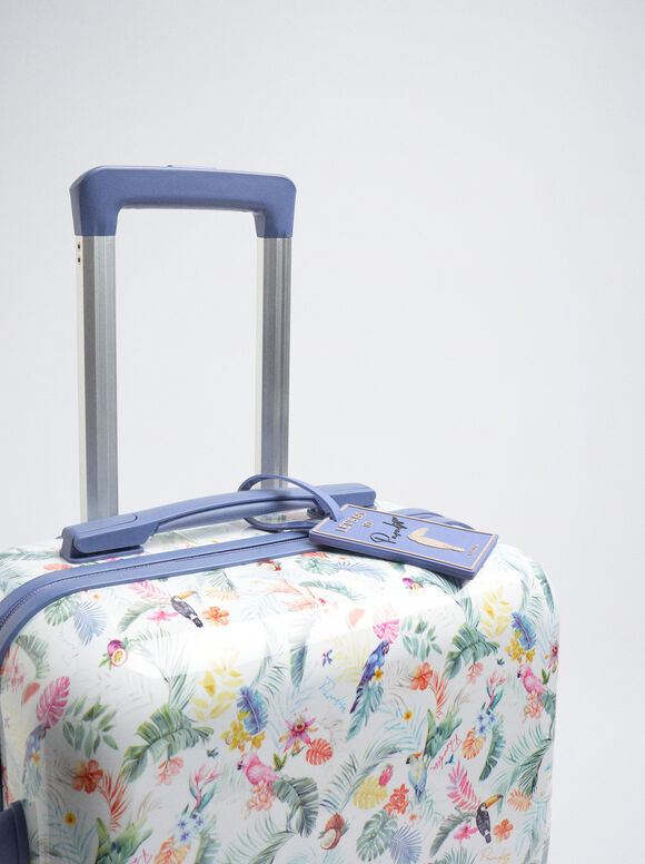 Mala de viagem estampada - Azul
