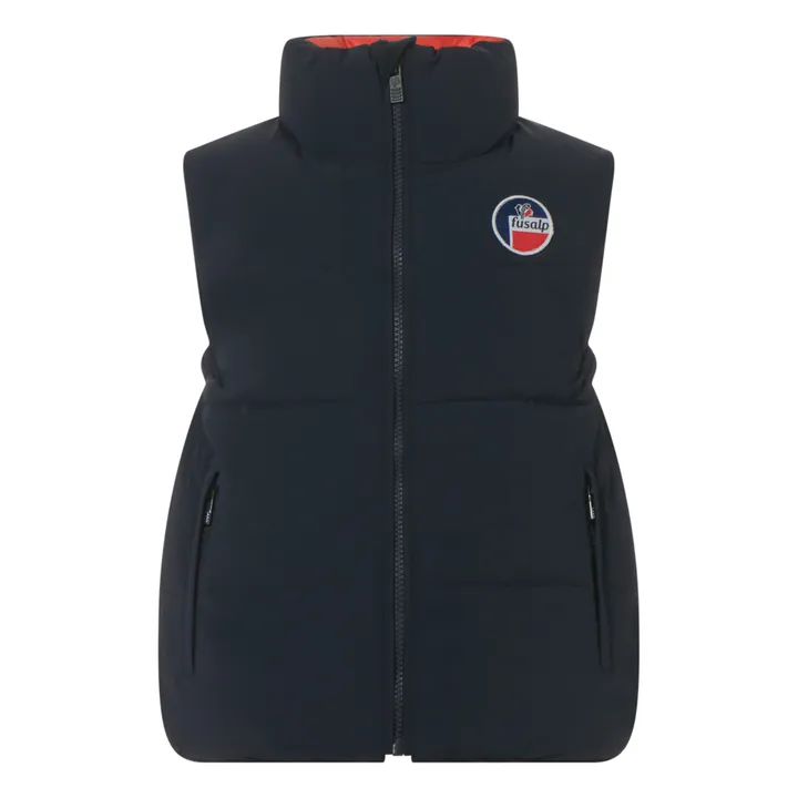 Fusalp Veste Sans Manches Venus | Bleu marine - Rouge
