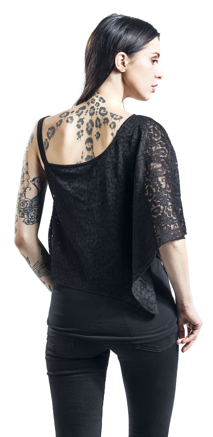 Épaule Dénudée | Gothicana by EMP T-Shirt Manches courtes