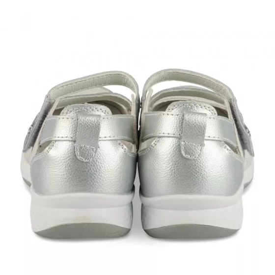Ballerines ARGENT EVITA LEATHER