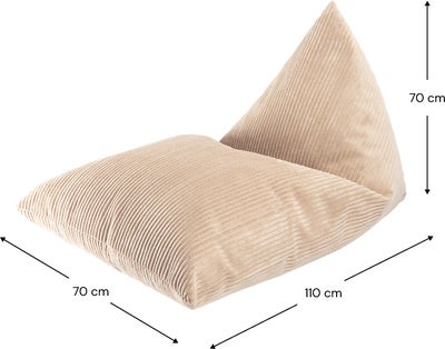 Wigiwama Big Lounger Saccosekk, Brown Sugar