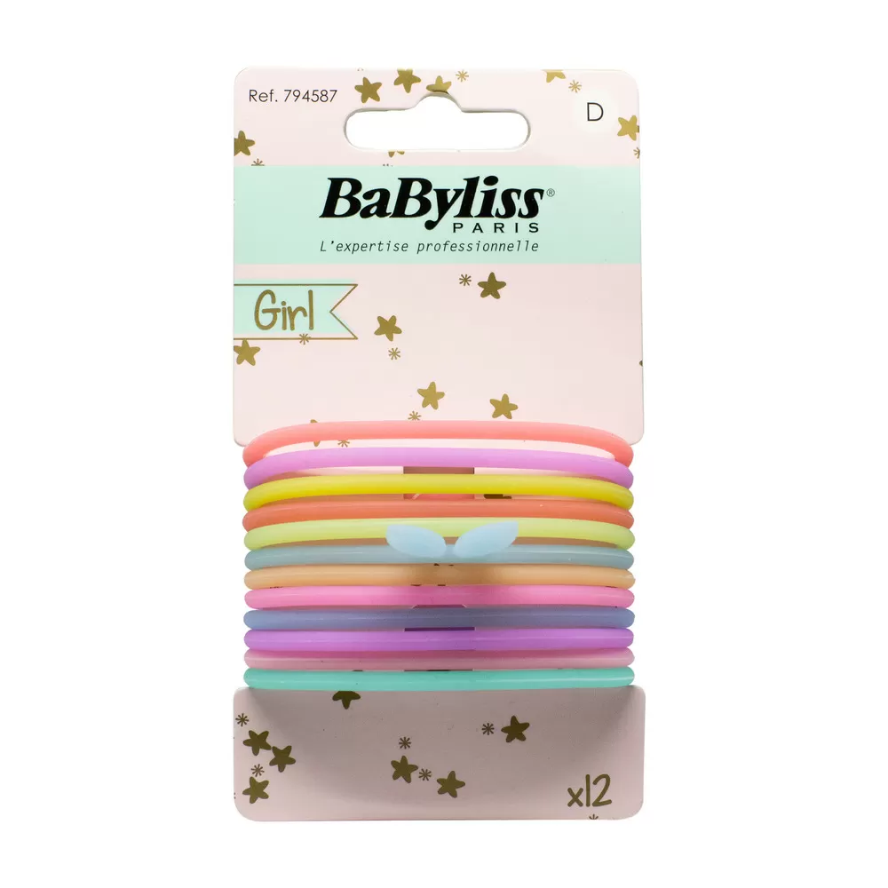 Babyliss Hårelastikker gummi - 12 stk.