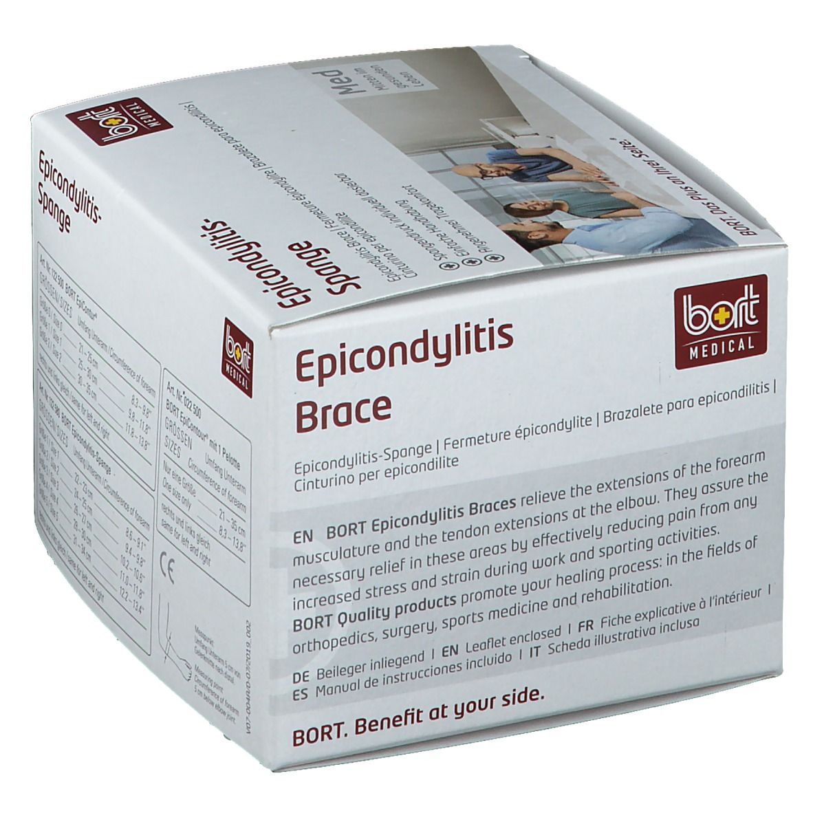 BORT Stabilo® Epicondylitis-Spange mit ulnarer Entlastung Gr. 3 grau