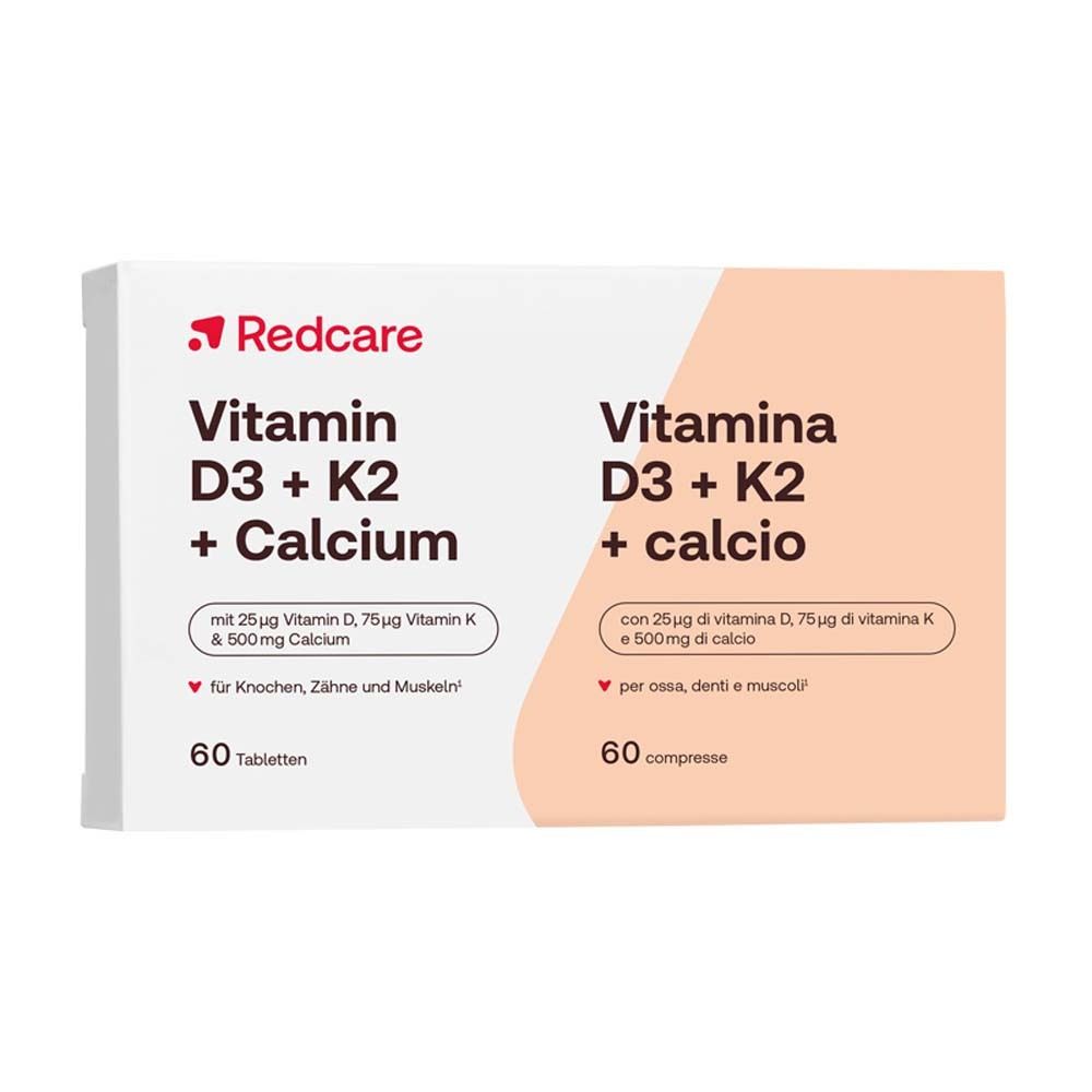 Redcare Vitamin D3, K2 und Calcium
