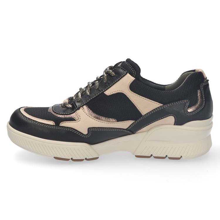 Durea 6252 wijdte K ZWART/TAUPE/GOUD