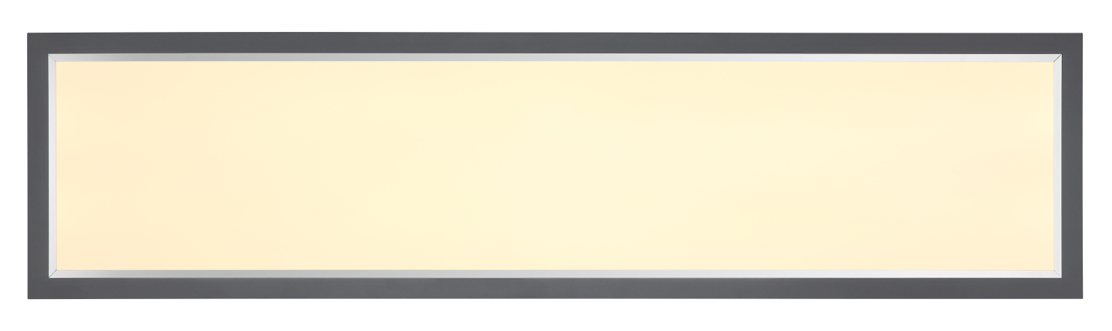 LED-Deckenleuchte - anthrazit-weiß-opal - 100 cm