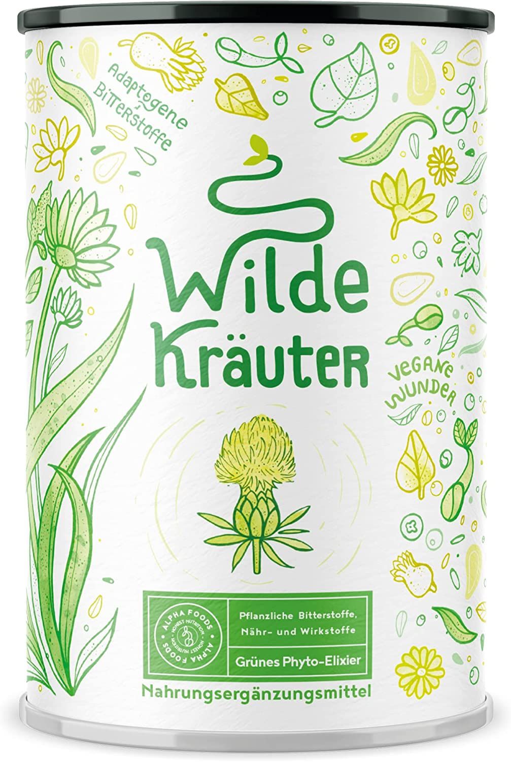 Wilde Kräuter, Nährstoffreiches Phyto-Elixier mit Heilkräutern