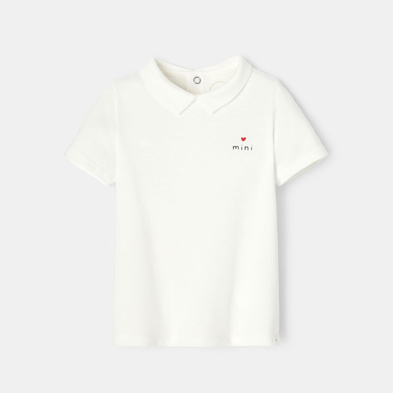 T-shirt jersey blanc bébé garçon Blanc