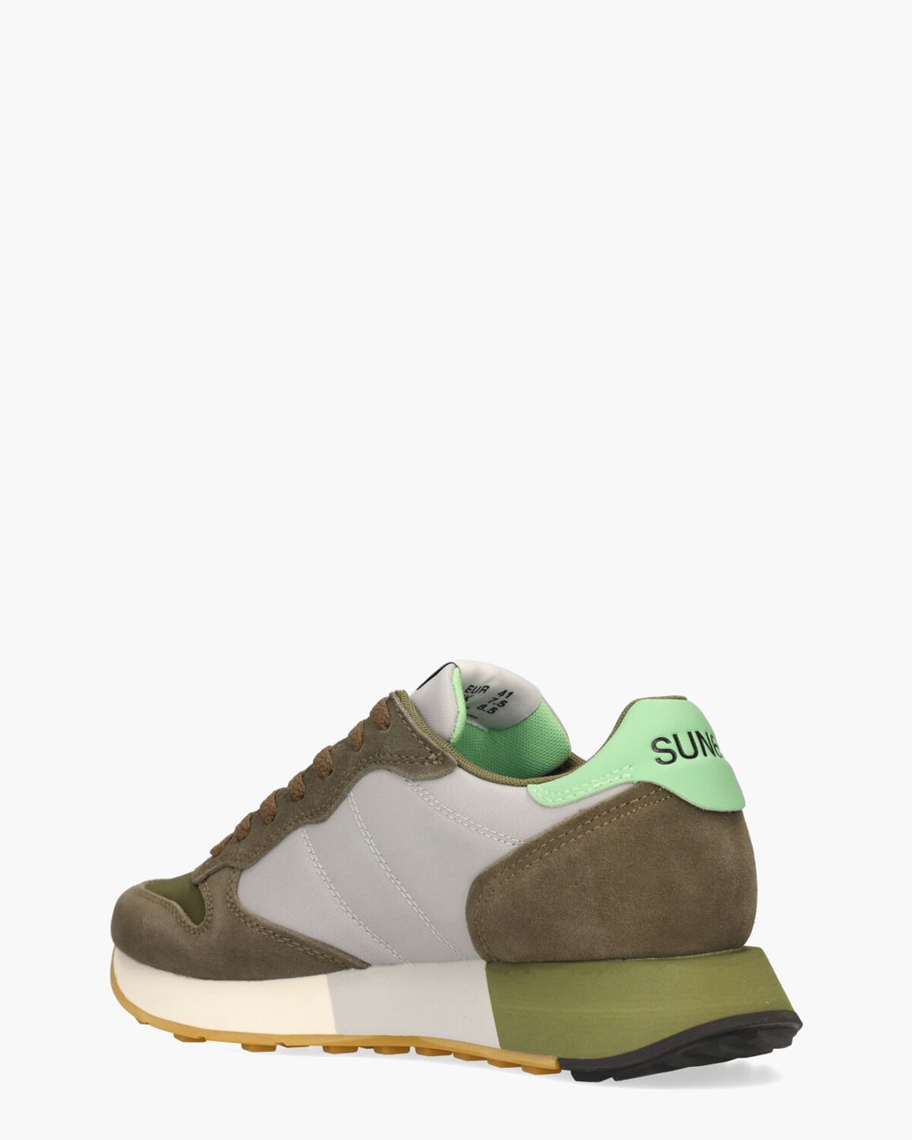 SUN68 Jaki 2.0 Bicolor Legergroen Herensneakers