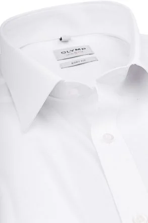 OLYMP Level Five Overhemd Extra Lange Mouwen Body-Fit Wit 609069-00