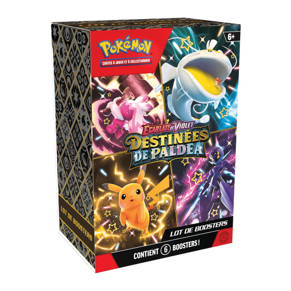 Pokémon EV4.5 Destinées de Paldéa - Lot de 6 Boosters