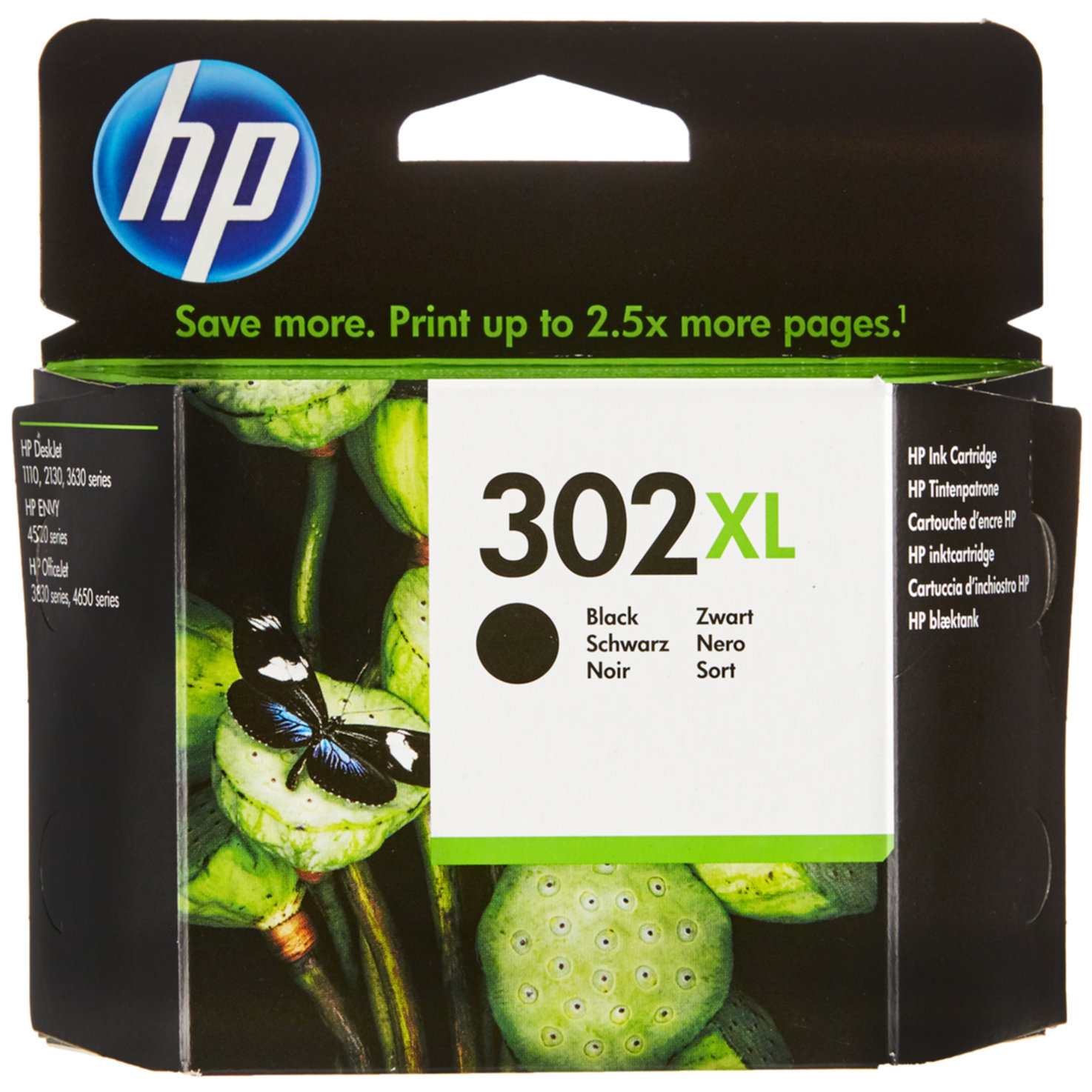 HP Tintenpatrone 302XL black OfficeJet F6U68AE