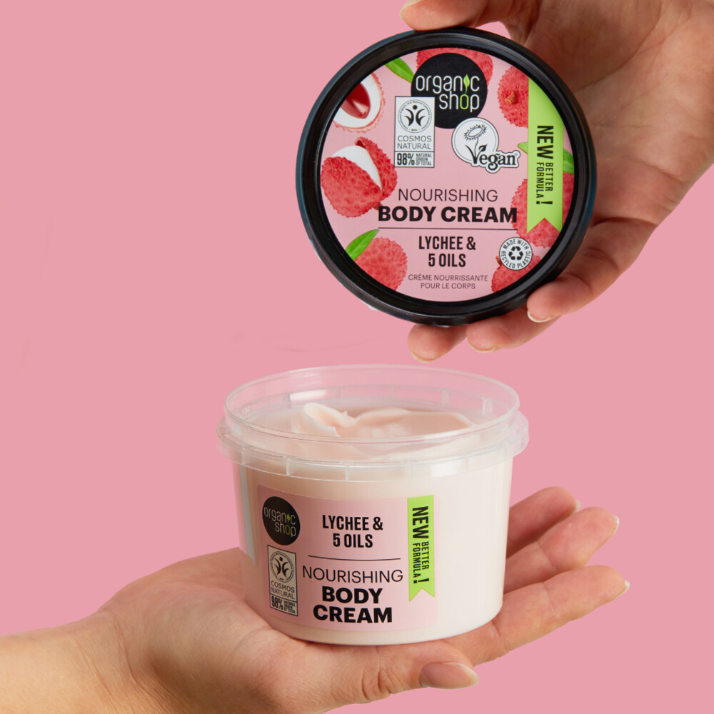 Organic Shop Nourishing Bodycrème Lychee250 ml