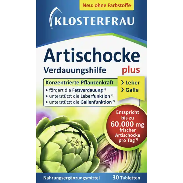 Artischocke plus Löwenzahn + Ingwer Tabletten