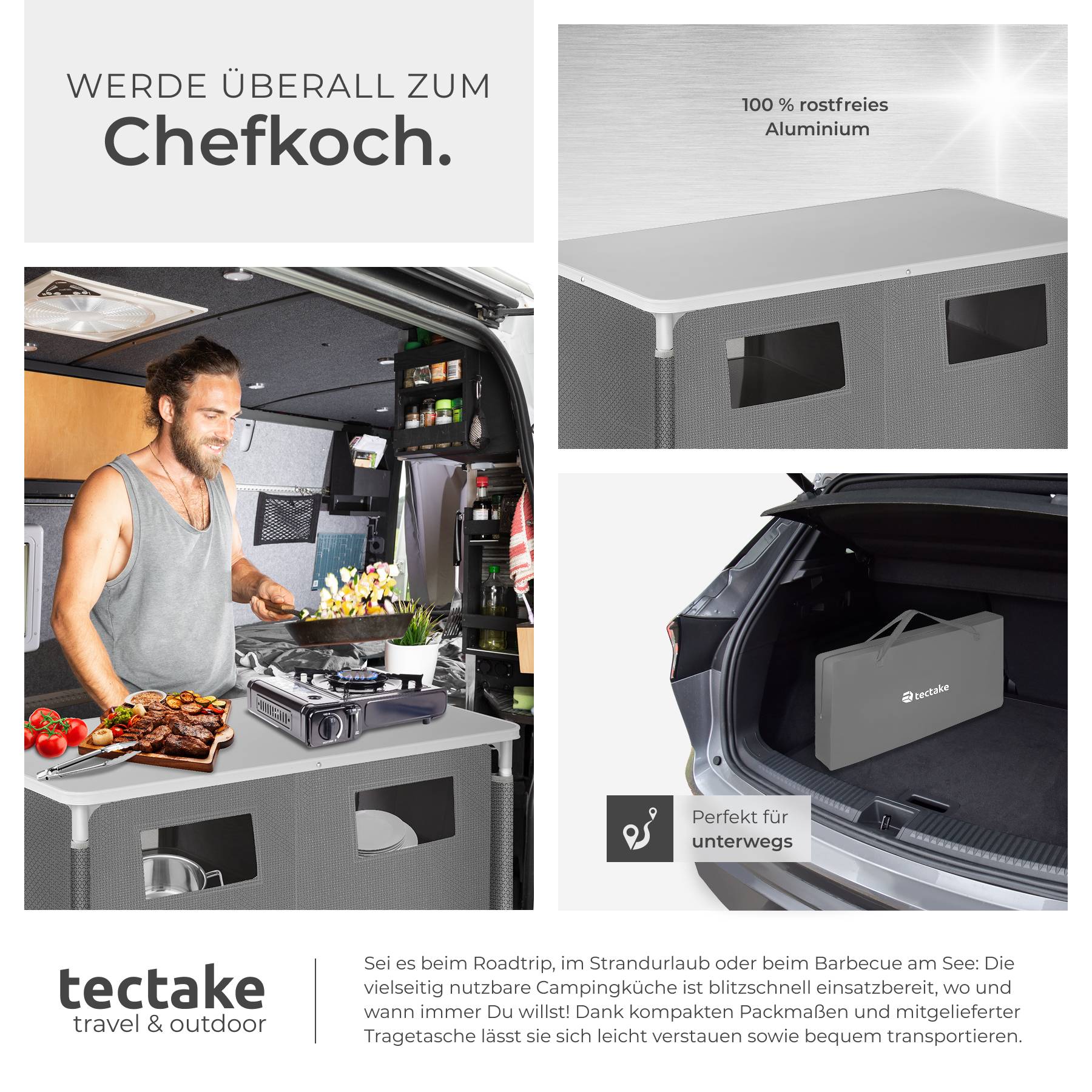 Campingschrank Deluxe mit 6 Fächern