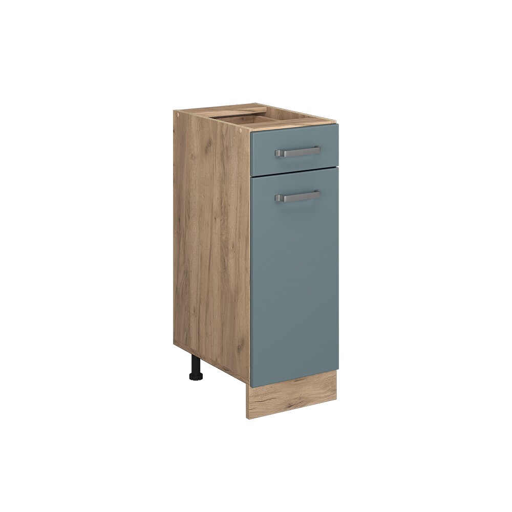 Vicco Schubunterschrank Küchenschrank R-Line Solid Eiche Blau Grau 30 cm modern