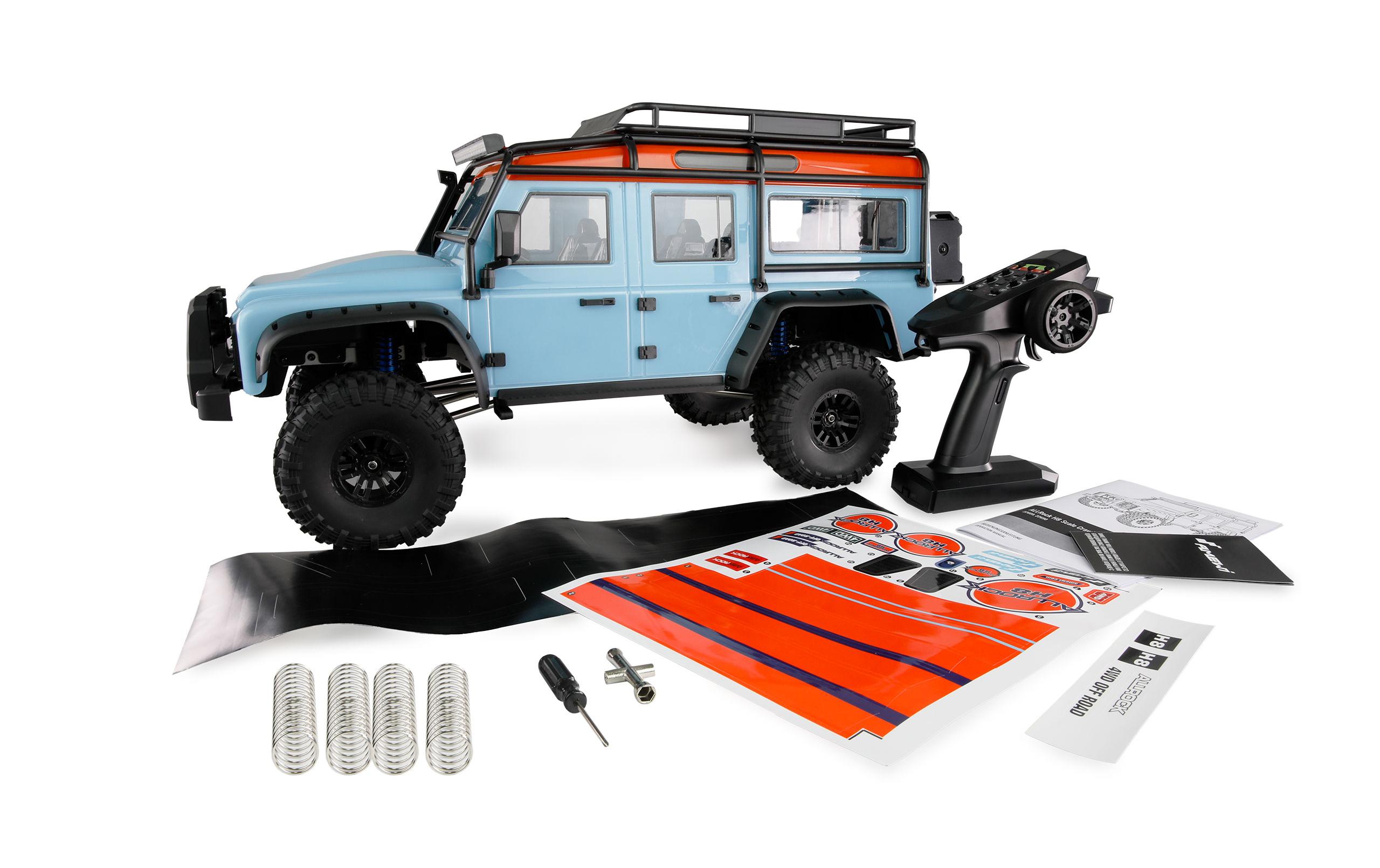 Scale Crawler ALLRock H8, Blau/Orange ARTR, 1:8<br>High-Class-Crawler im Massstab 1:8