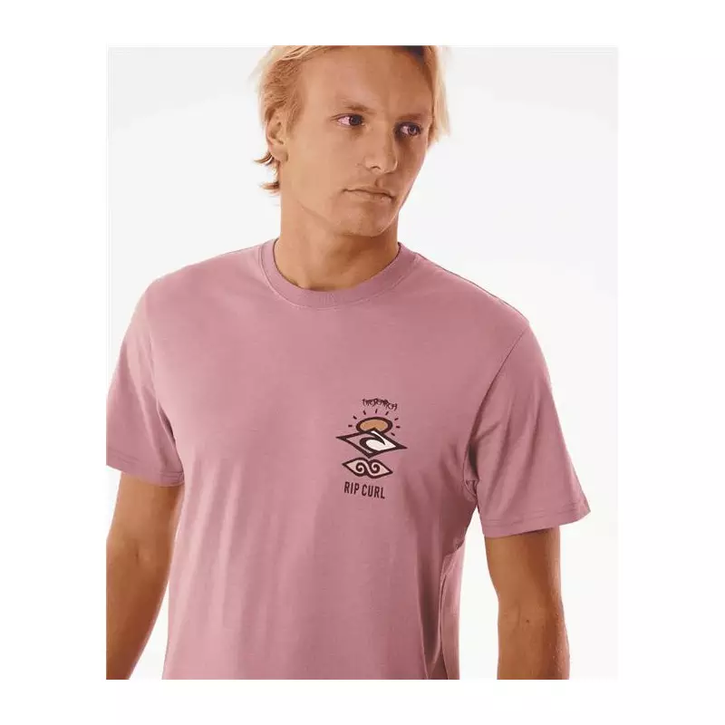 Teeshirt RIPCURL Search Icon Tee Mauve