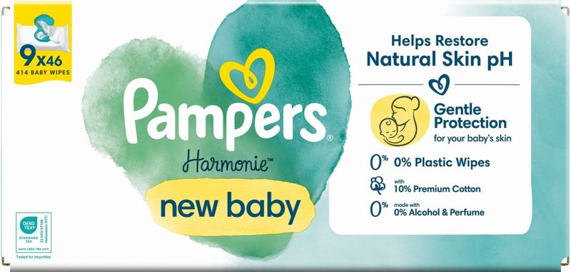 Pampers - Harmonie New Baby - Billendoekjes - 414 doekjes