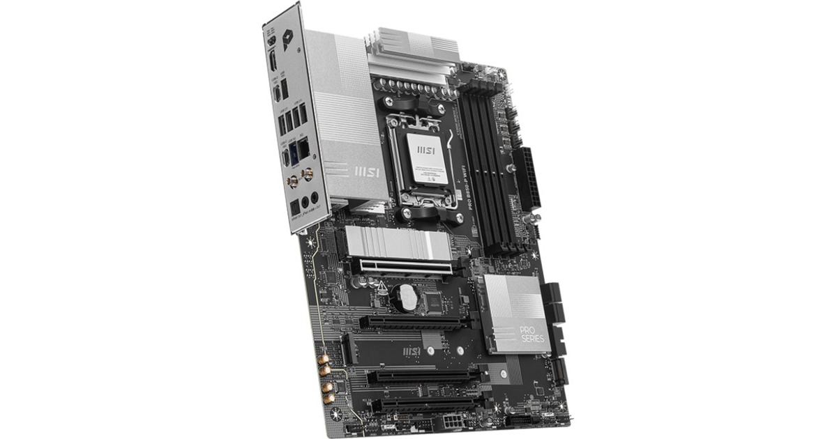 MSIPRO B850-P WIFI socket AM5 moederbord  (RAID, 5Gb-LAN, Wi-Fi 7, BT, Sound, ATX)