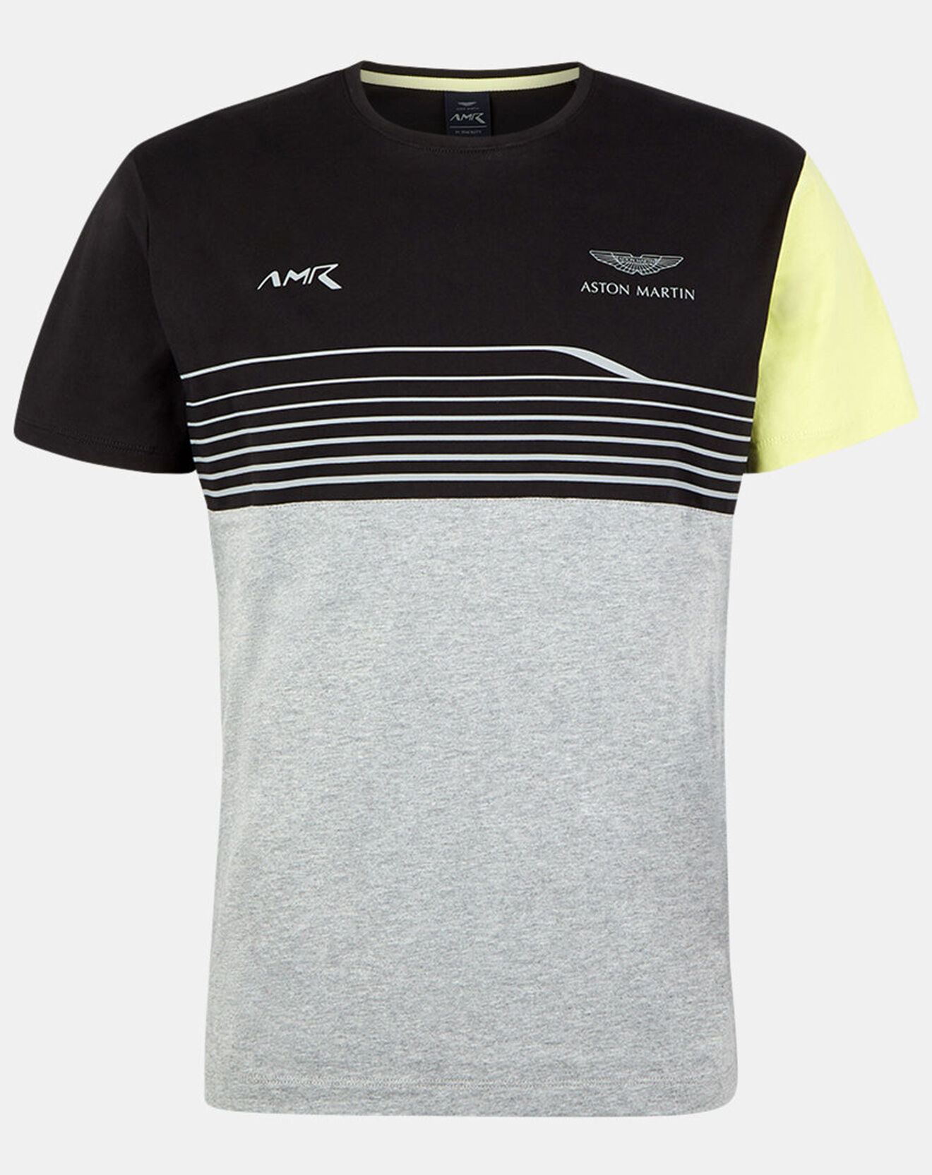 Hackett London T-Shirt Aston Martin Racing rayé noir