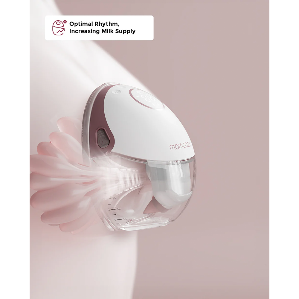 Mobile Style M6 Double Baby Mutter Milchpumpe Freihändige Brustpumpe für Unterwegs (BP319-IR00BA-A) - Maroon