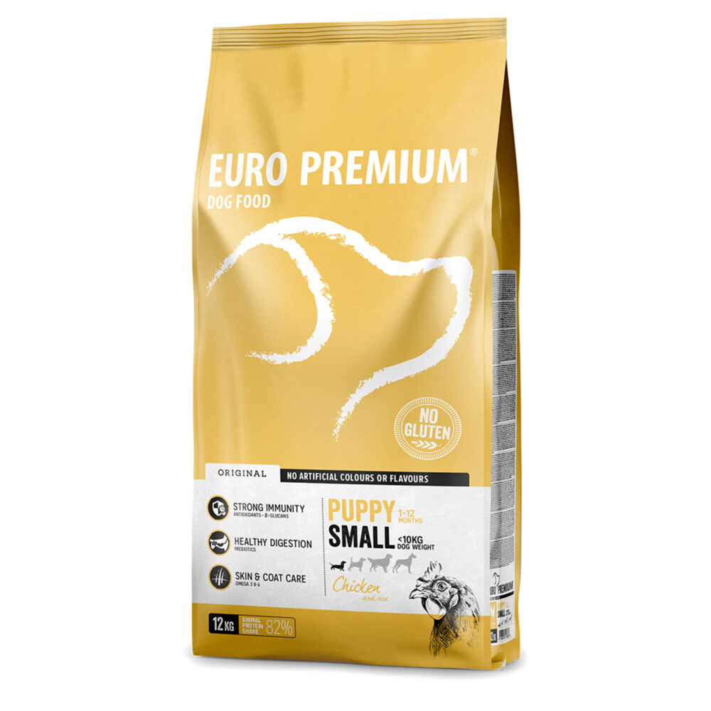 Euro-Premium Puppy Small Kip - Rijst12 kg