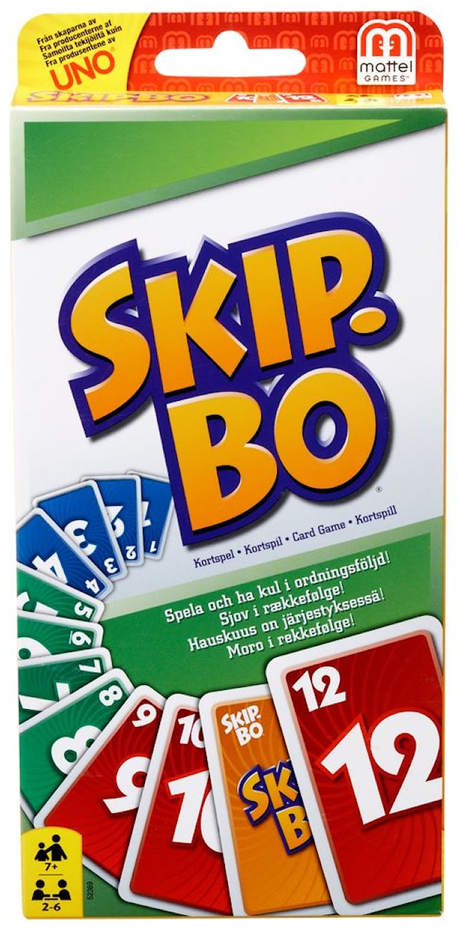 Spill Kortspill Skip-Bo, Mattel (NO/DK/SE/FI)