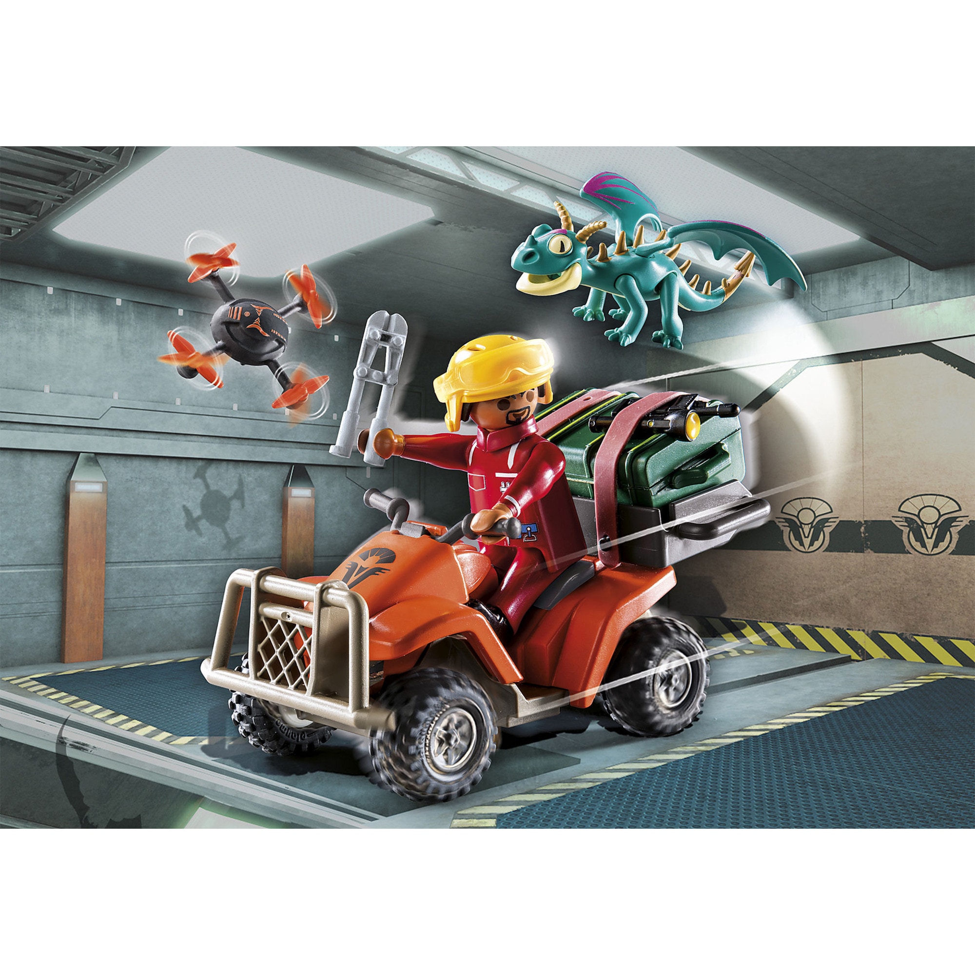 PLAYMOBIL Konstruktionsspielzeug Dragons: The Nine Realms - Icaris Quad & Phil