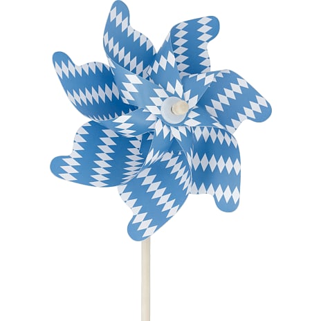 Stor mønstret vindmølle H: 74 cm - flere varianter - assorteret