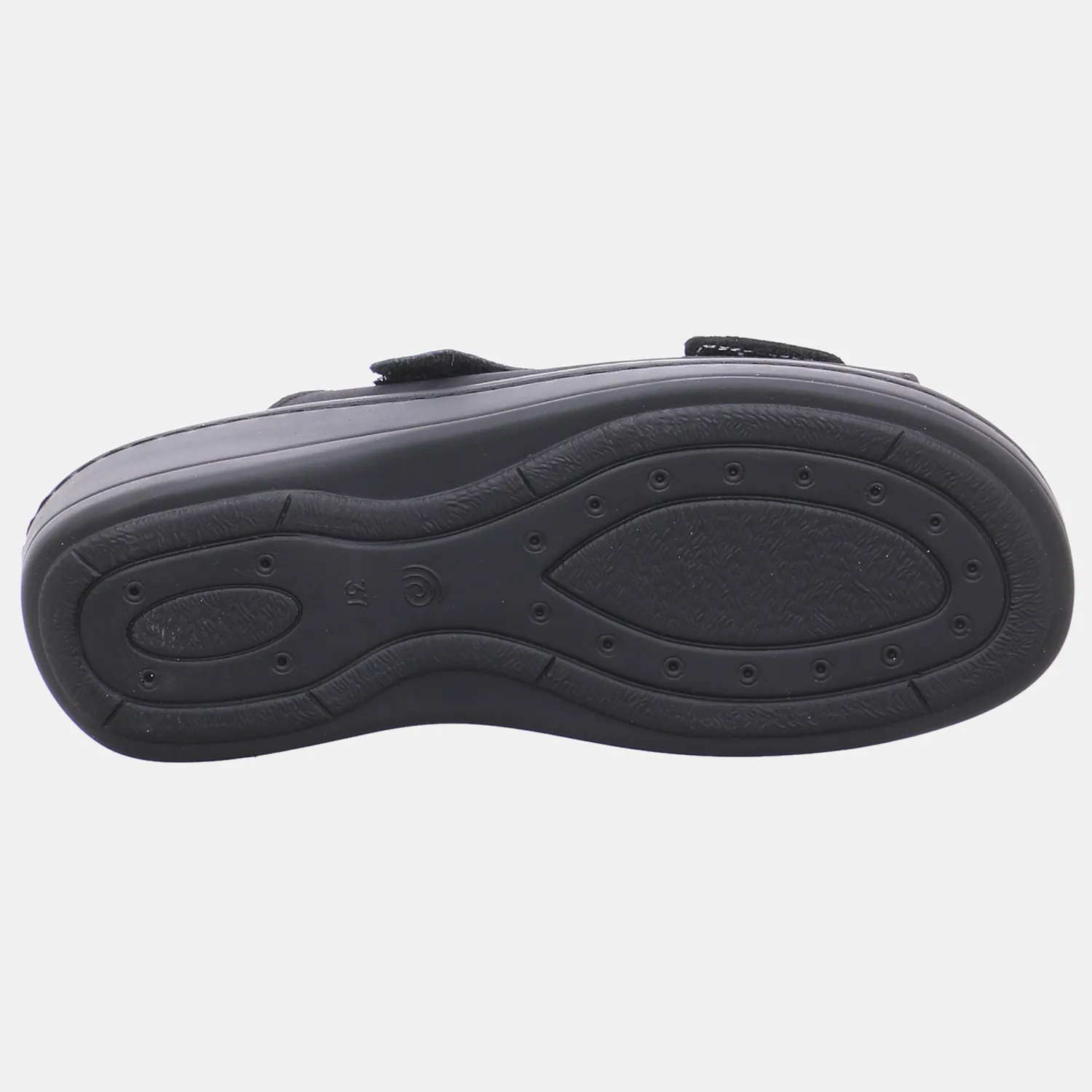 BIOSTEP Pantolette Schwarz Leder  mit Wechselfussbett
