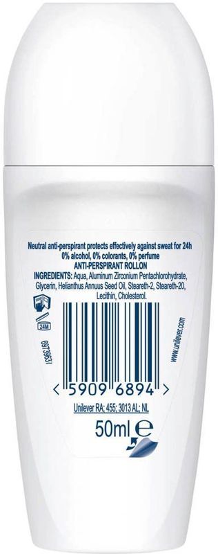 Neutral Sensitive Skin Deodorant Roller - 6 x 50 ml - Voordeelverpakking
