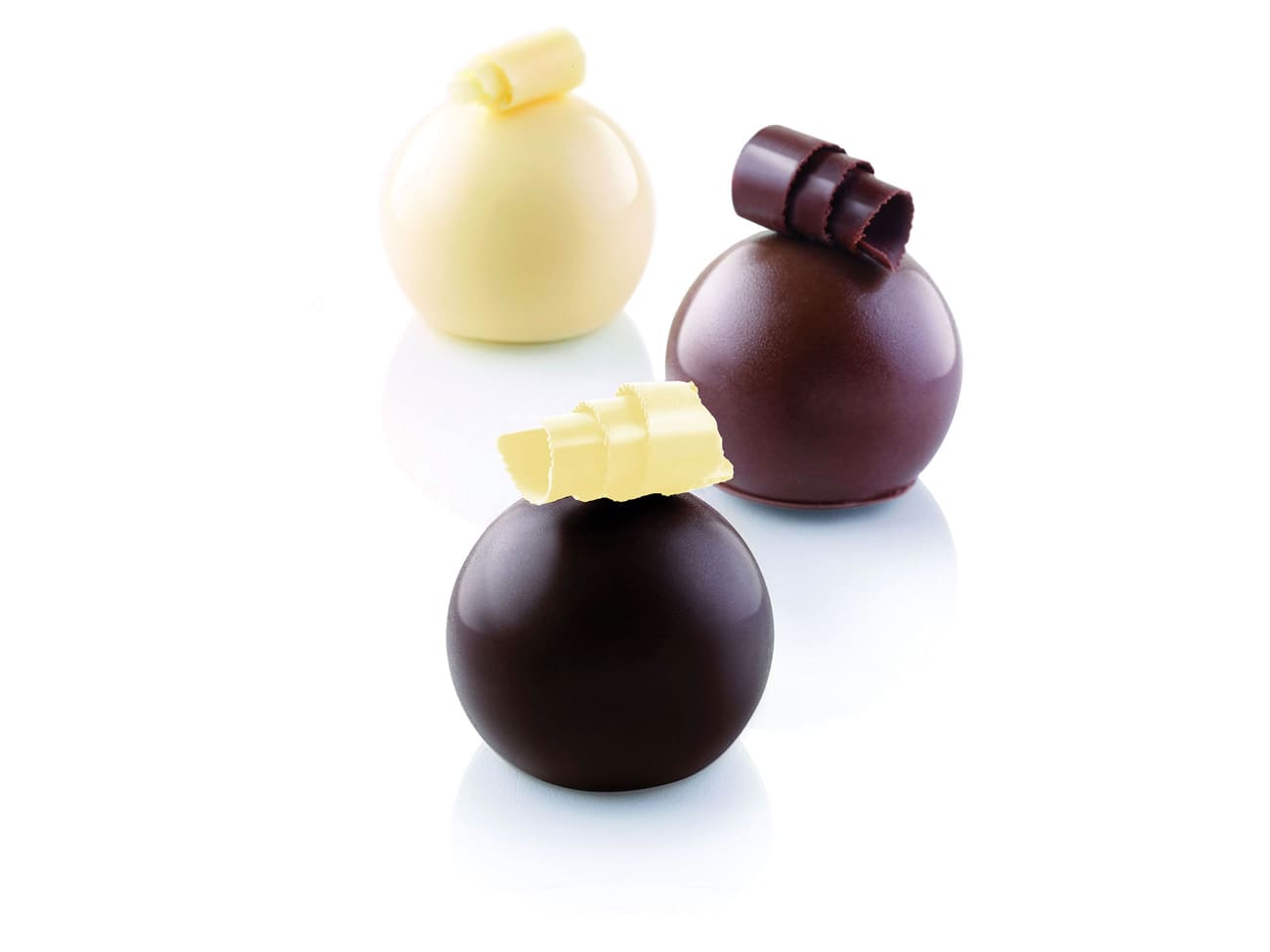 Moule silicone - 8 truffes Ø 6,2 cm - 30 x 17,5 cm - Silikomart