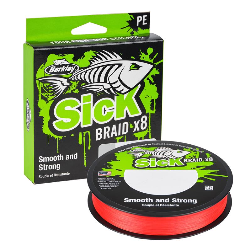Tresse Berkley Sick Braid Red - 150M