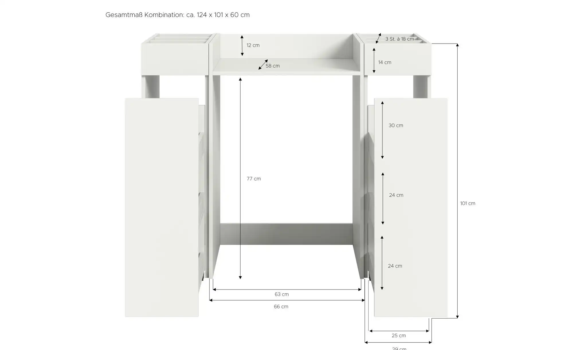 Waschmaschinenschrank Frillensee