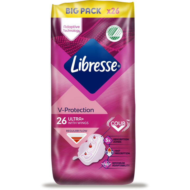 Libresse Ultra+ wings maandverband big pack
