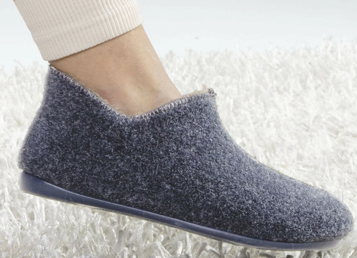 Laurina Filz-Hausschuh aus recyceltem Polyester