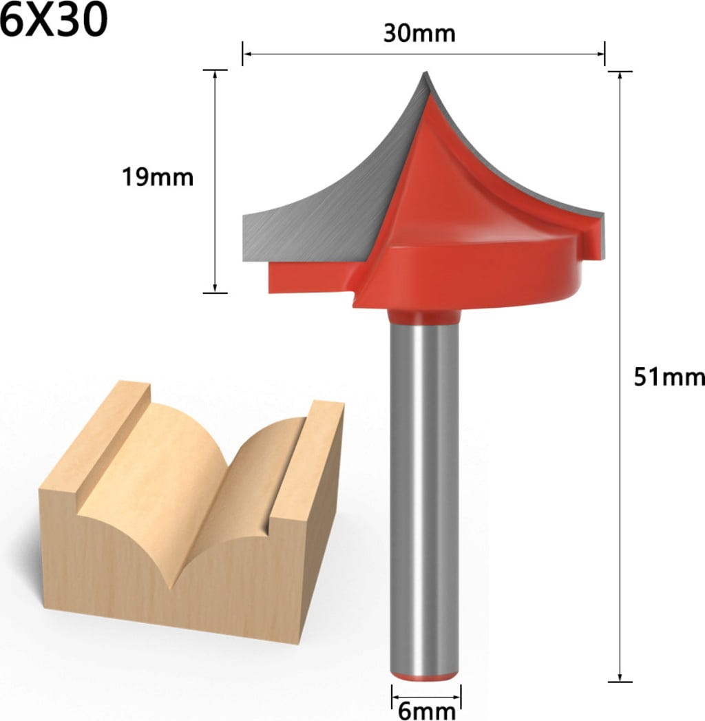 Twotrees  Profilfräser 6 mm 10er-Set    Präzisionsfräser für die Holzbearbeitung