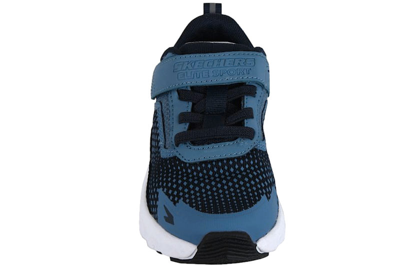 SKECHERS ELITE SPORT TREAD SNEAKERS I BLÅ TEKSTIL