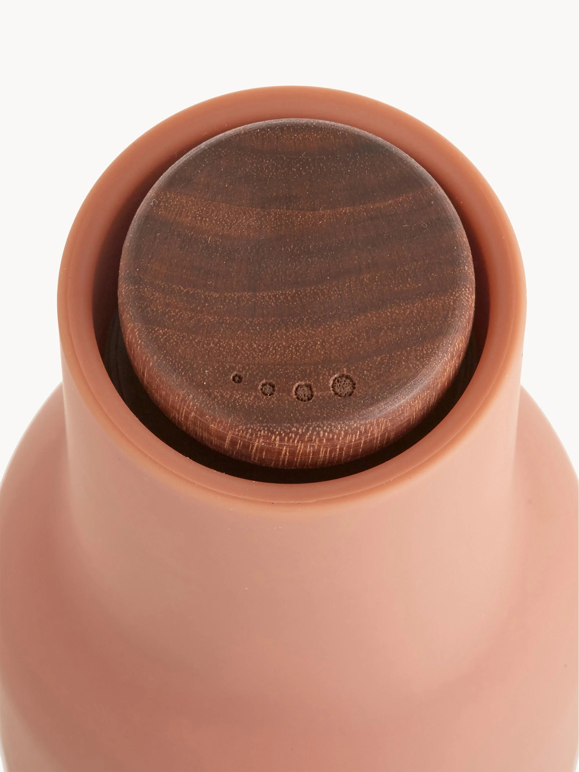 Zout- en peperstrooier Bottle Grinder met walnoothouten deksel, 2-delig