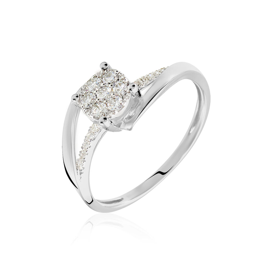 Bague  Petunia Or Blanc Diamant