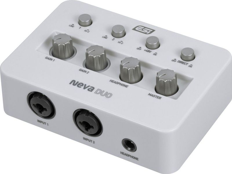 ESI Neva Duo - USB-Interface - Zwart - 24-bit/192 kHz Geluidskwaliteit