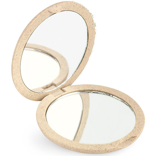 Beter - Espejo Bolso Natural Fiber Doble Plegable X4 beige